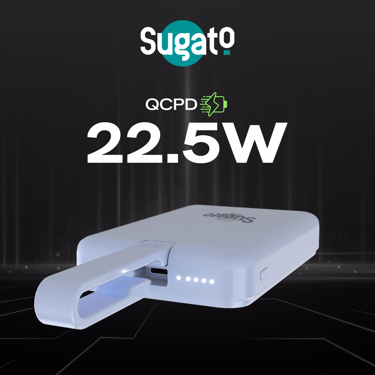 Sugato Hypercharger 10000 mAh - Powerbank - Blue