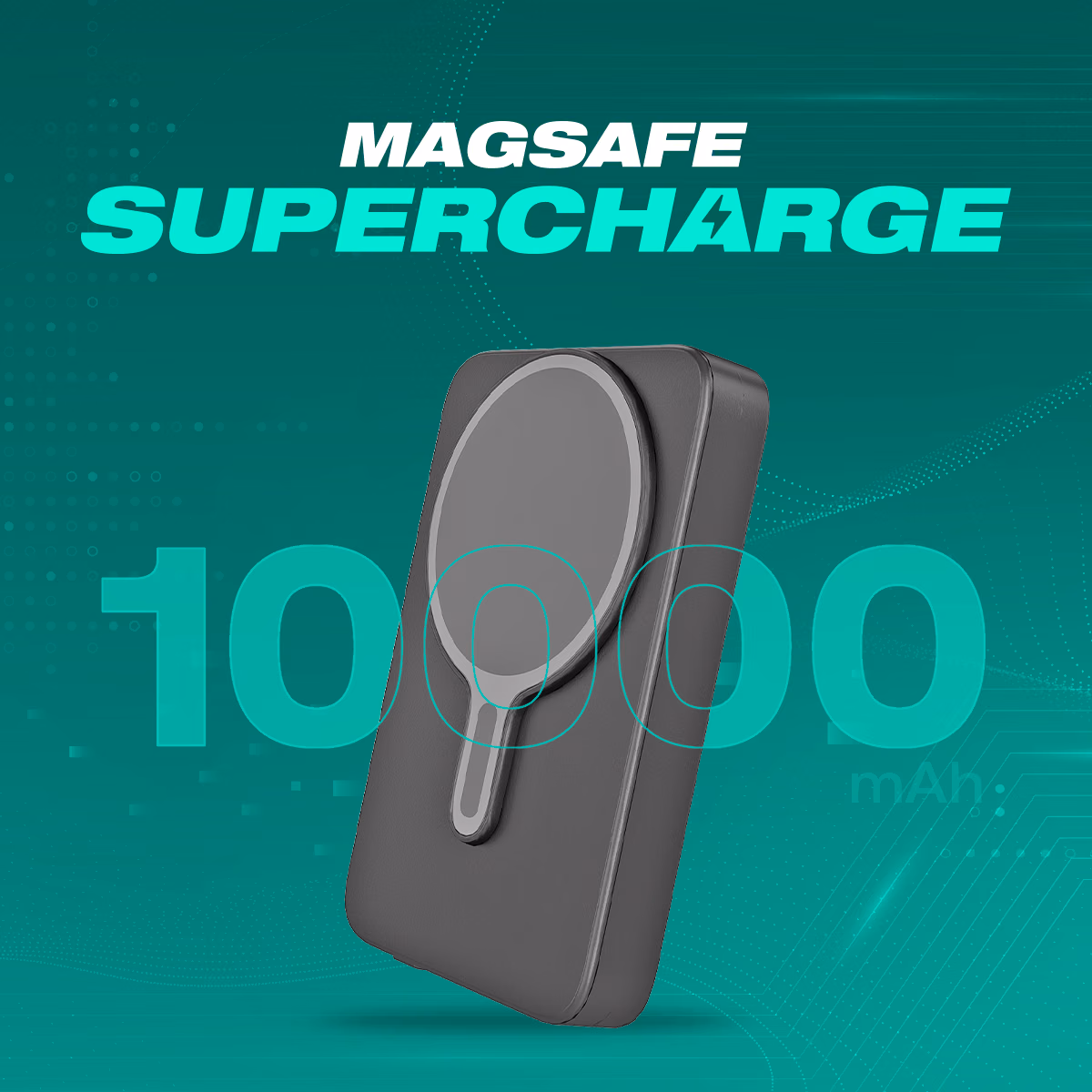 Sugato Supercharge 10000 mAh - Powerbank - Grey