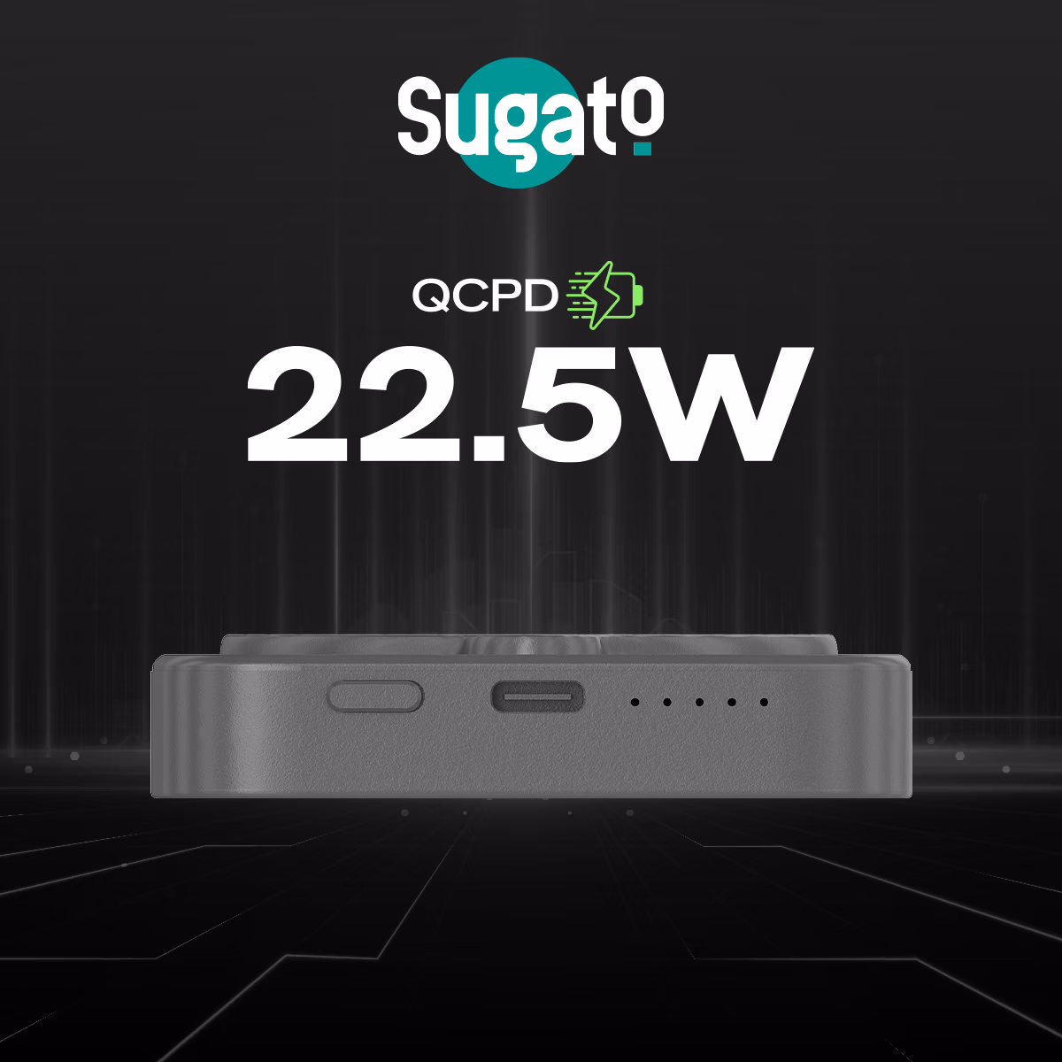Sugato Supercharge 10000 mAh - Powerbank - Grey 3 Sugato Supercharge 10000 mAh - Powerbank - Grey